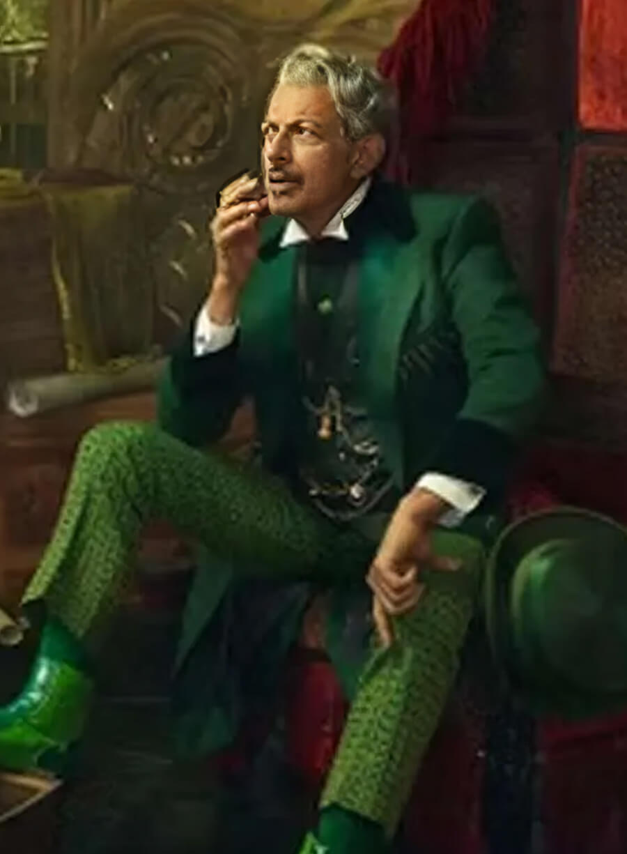 Harpoon The Wizard Inspired Green Coat - Wicked 2024 Style