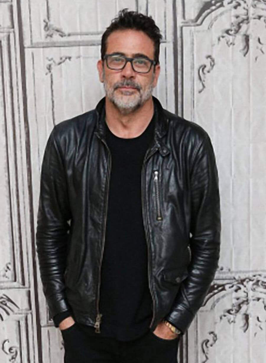 Harpoon Jeffrey Dean Morgan Inspired Black Real Leather Leather Jacket
