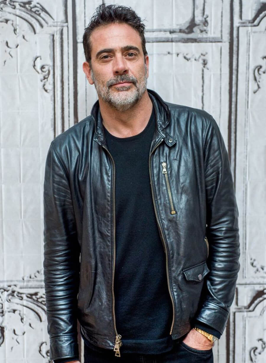 Harpoon Jeffrey Dean Morgan Inspired Black Real Leather Leather Jacket