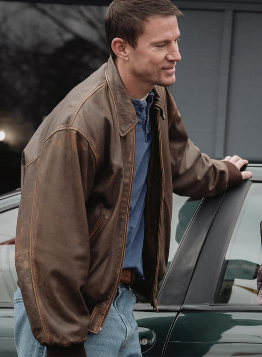 Harpoon Jeffrey Manchester Inspired Brown Real Leather Leather Jacket - Roofman 2025 Style