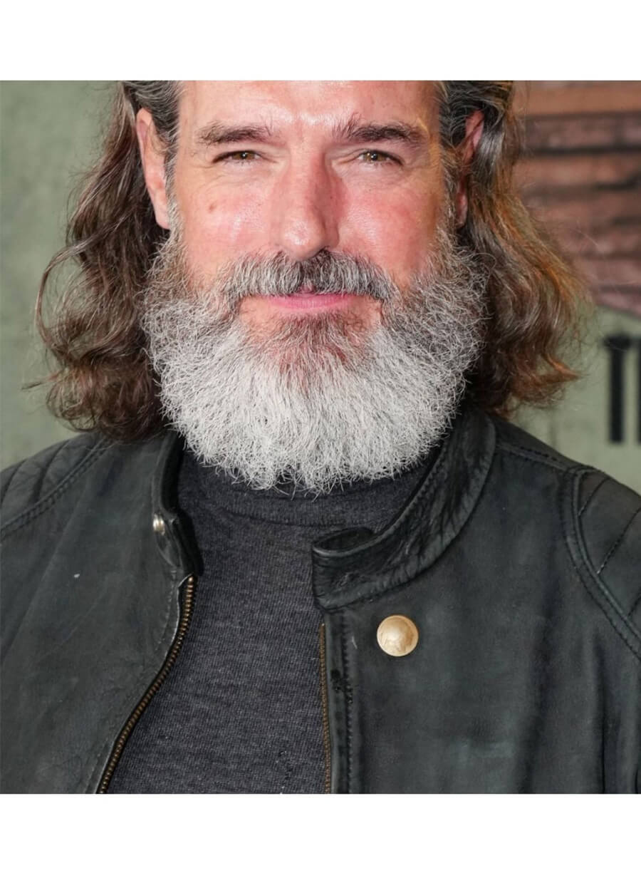 Harpoon Jeffrey Pierce Inspired Black Real Leather Leather Jacket - The Last of Us Style