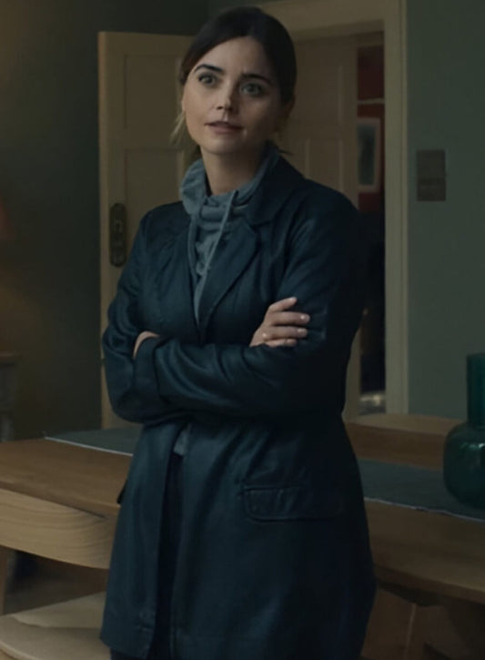 Harpoon Ember Inspired Black Real Leather Coat - The Jetty Tv Series Style