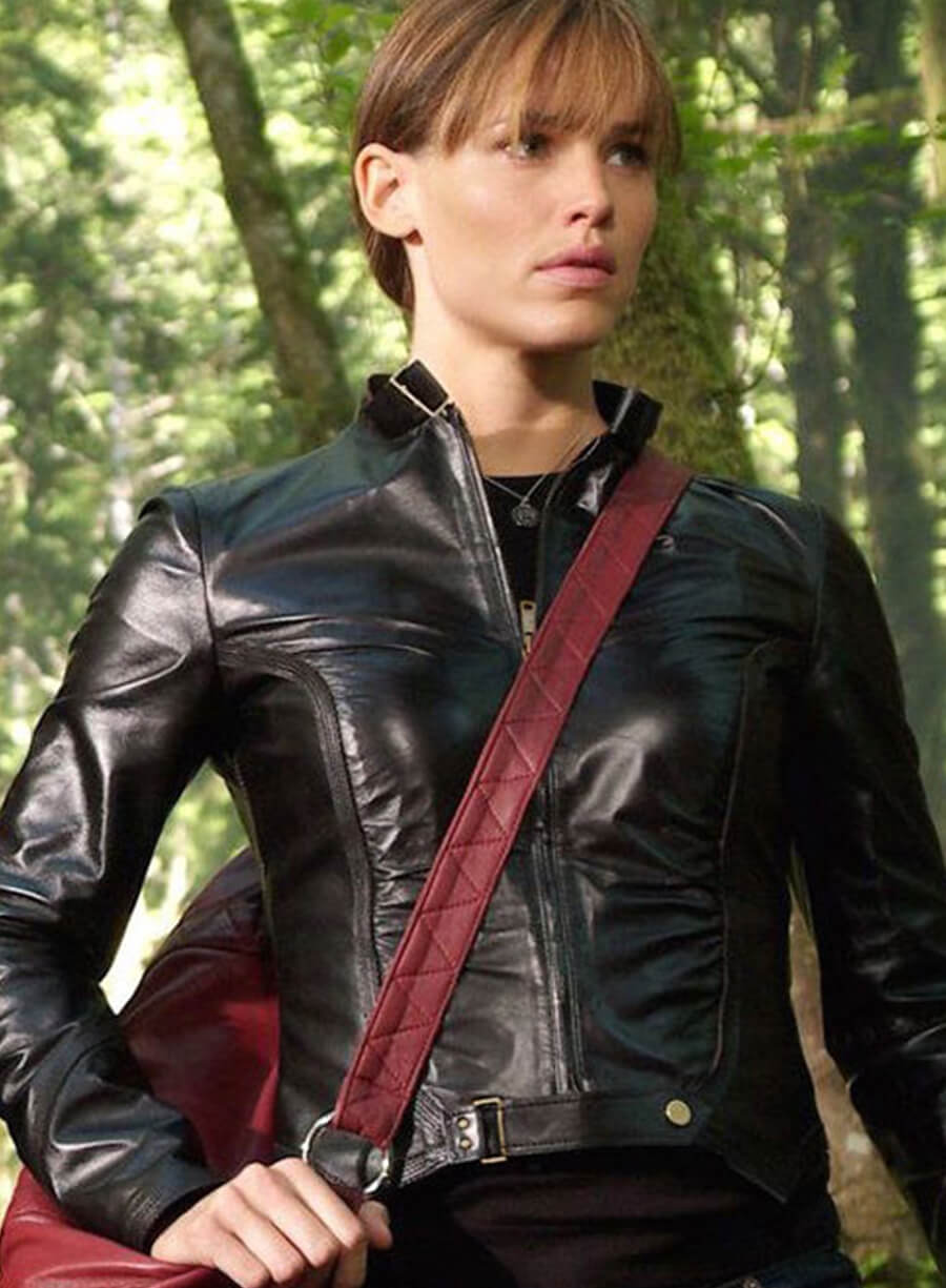 Harpoon Elektra Inspired Black Real Leather Leather Jacket