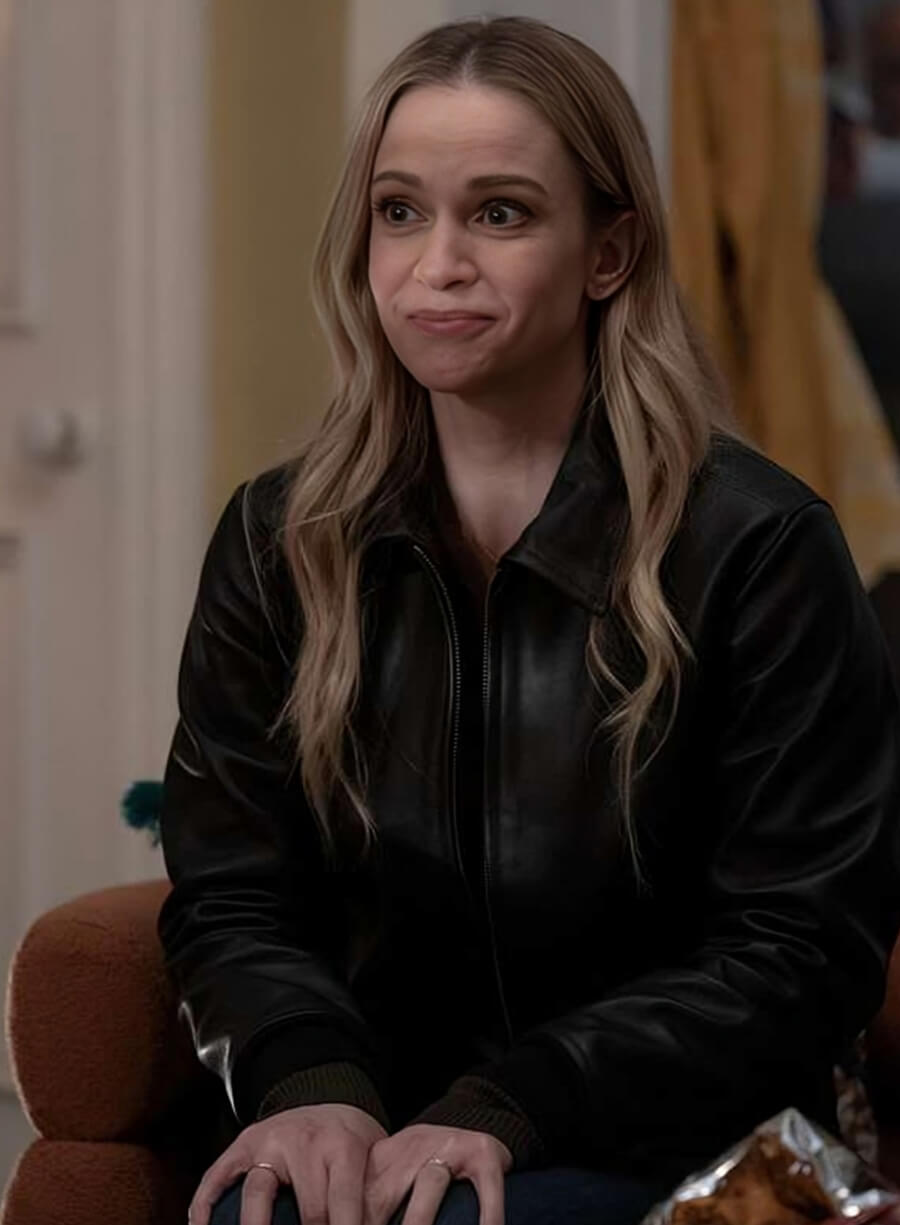 Harpoon A.J. Cook Inspired Black Real Leather Leather Jacket - Criminal Minds Tv Series Style