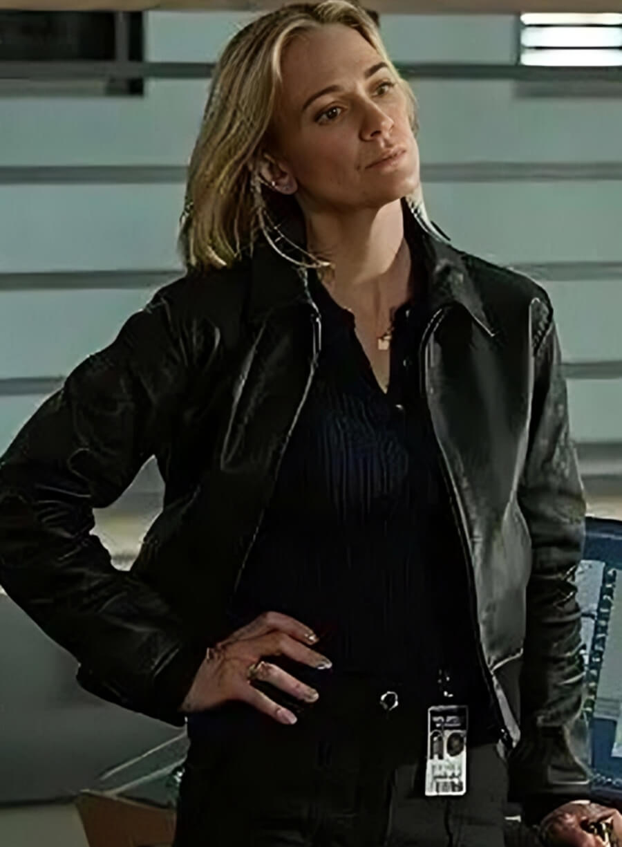 Harpoon A.J. Cook Inspired Black Real Leather Leather Jacket - Criminal Minds Tv Series Style