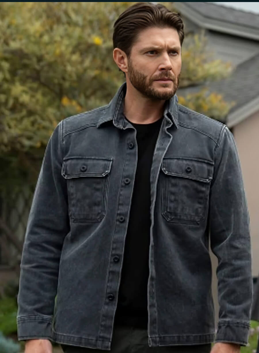 Harpoon Mark Meachum Inspired Black Denim Jacket - Countdown 2025 Style