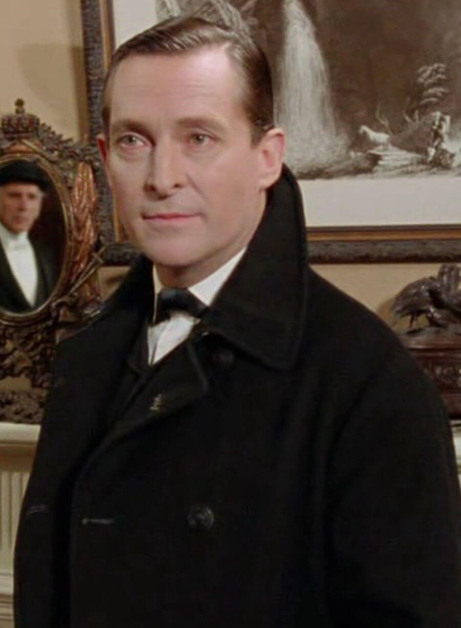 Harpoon Jeremy Brett Inspired Black Wool Coat - The Adventures of Sherlock Holmes Style