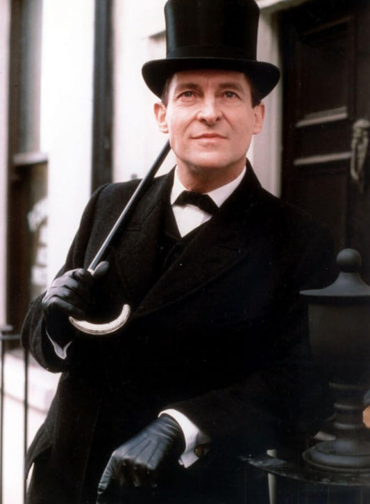 Harpoon Jeremy Brett Inspired Black Wool Coat - The Adventures of Sherlock Holmes Style