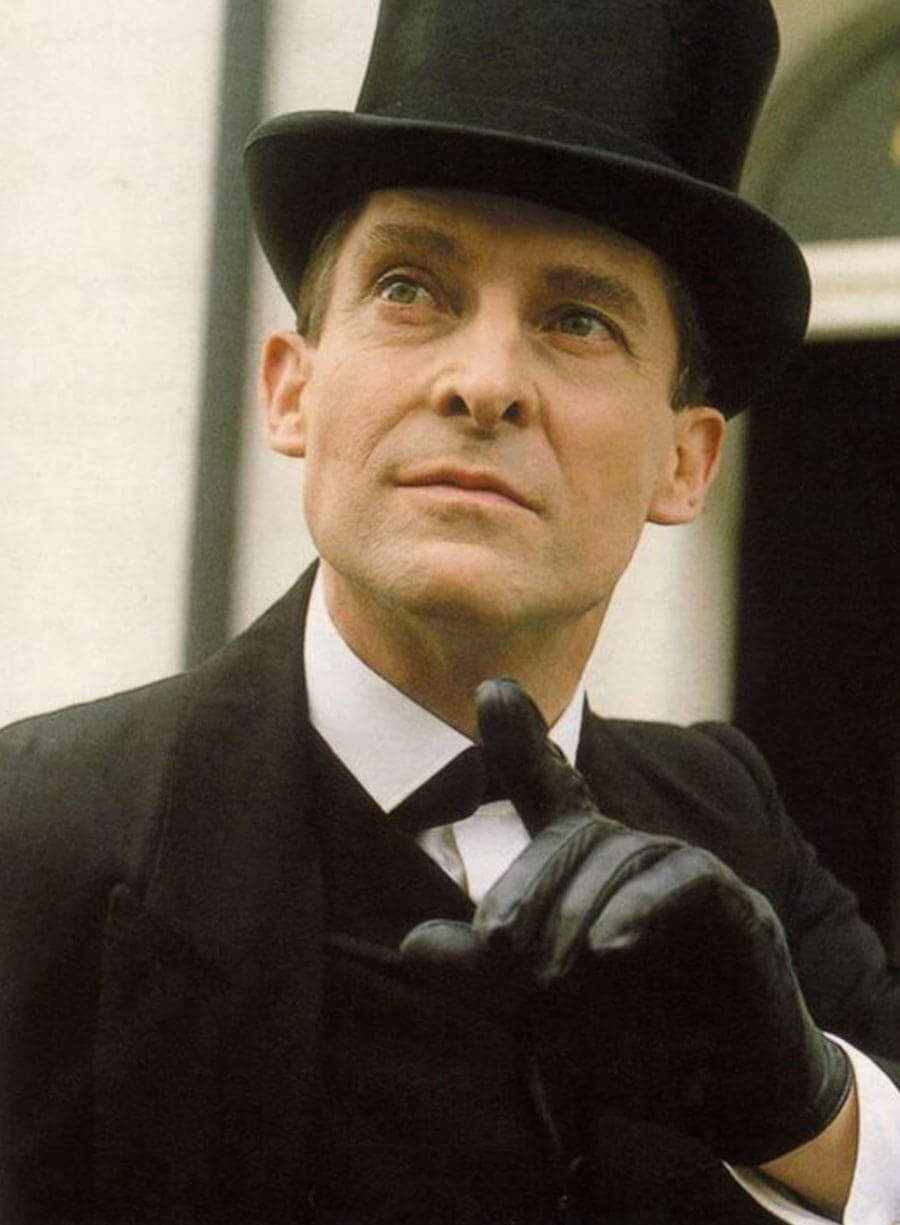 Harpoon Jeremy Brett Inspired Black Wool Coat - The Adventures of Sherlock Holmes Style