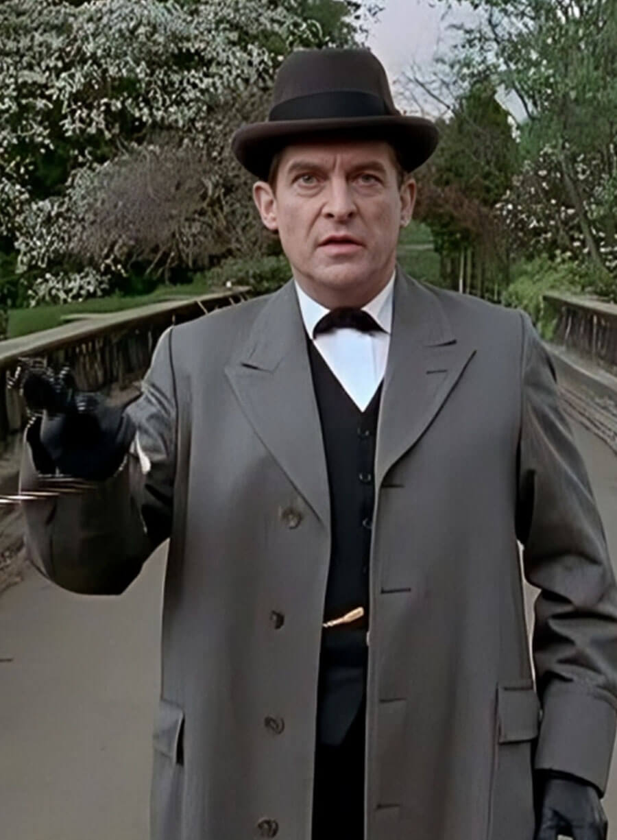 Harpoon Jeremy Brett Inspired Grey Wool Coat - The Adventures of Sherlock Holmes Style