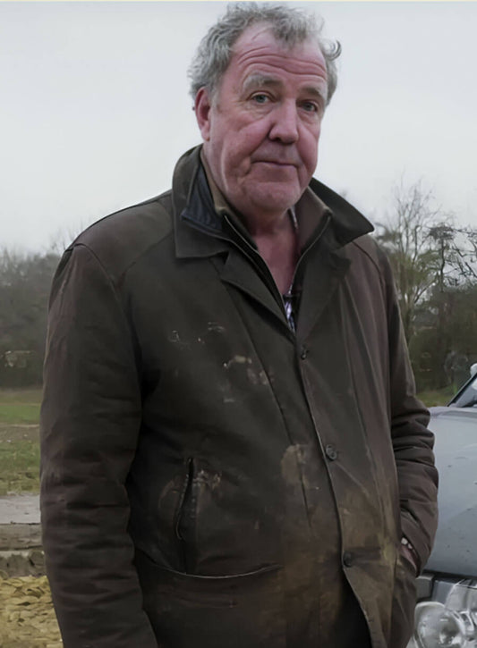 Harpoon Jeremy Clarkson Inspired Brown Cotton Fabric Cotton Jacket - Clarkson's Farm Tv Series Style