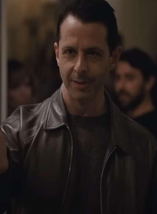 Harpoon Kendall Roy Inspired Black Leather Jacket - Succession S04 Style
