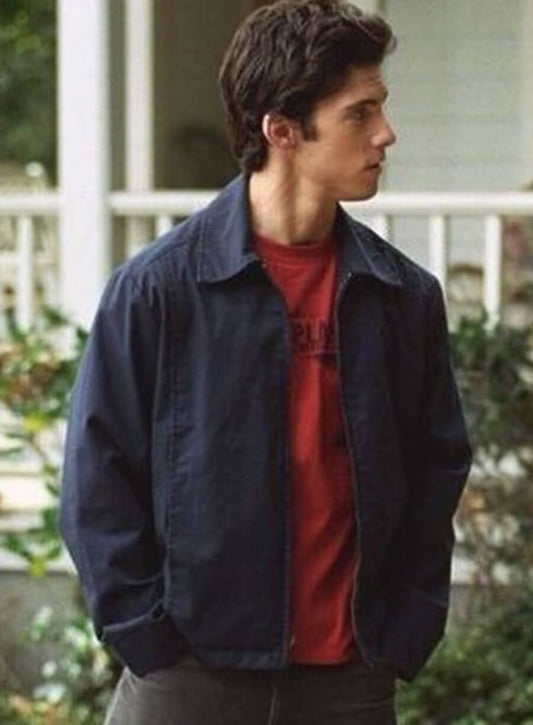 Harpoon Jess Mariano Inspired Blue Cotton Jacket - Gilmore Girls Style