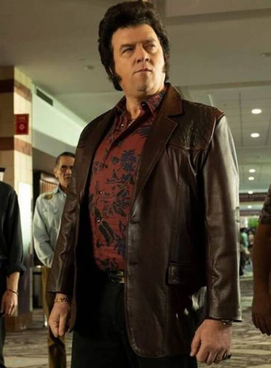 Harpoon Jesse Gemstone Inspired Brown Real Leather Leather Jacket - The Righteous Gemstones Style