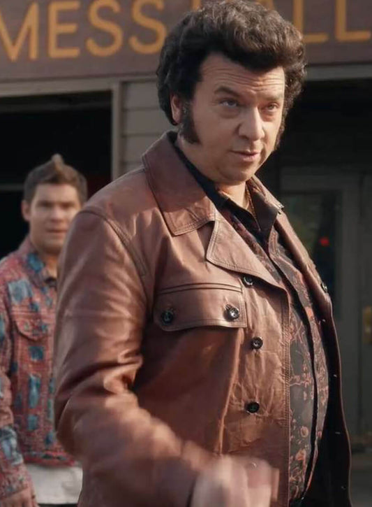 Harpoon Jesse Gemstone Inspired Brown Real Leather Leather Jacket - The Righteous Gemstones Style