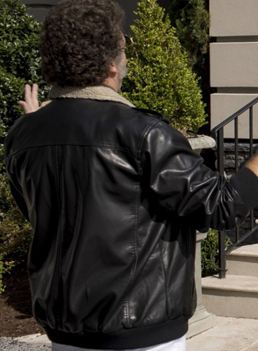 Harpoon Jesse Gemstone Inspired Black Real Leather Leather Jacket - The Righteous Gemstones Style