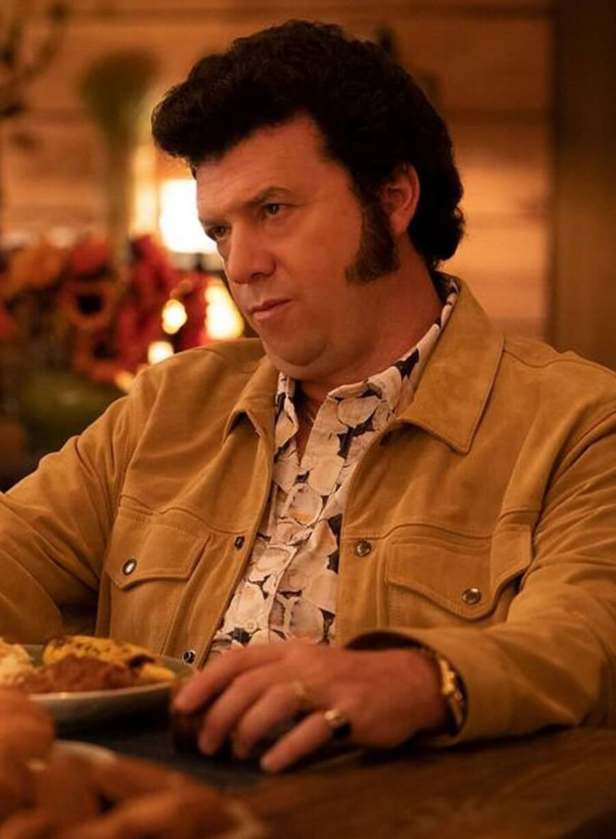 Harpoon Jesse Gemstone Inspired Tan Brown Suede Leather Leather Jacket - The Righteous Gemstones Style