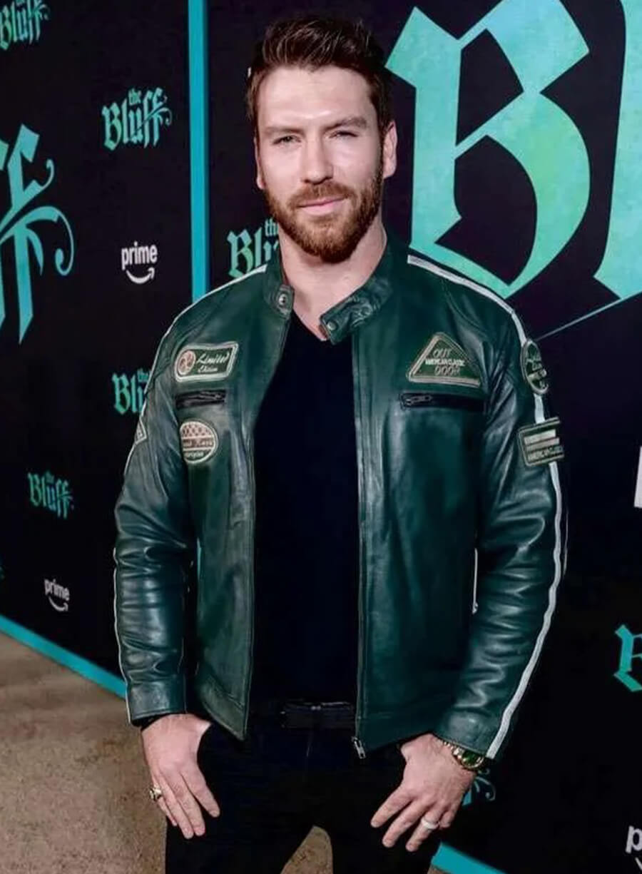 Harpoon Jesse Kove Inspired Green Leather Jacket - The Bluff Style