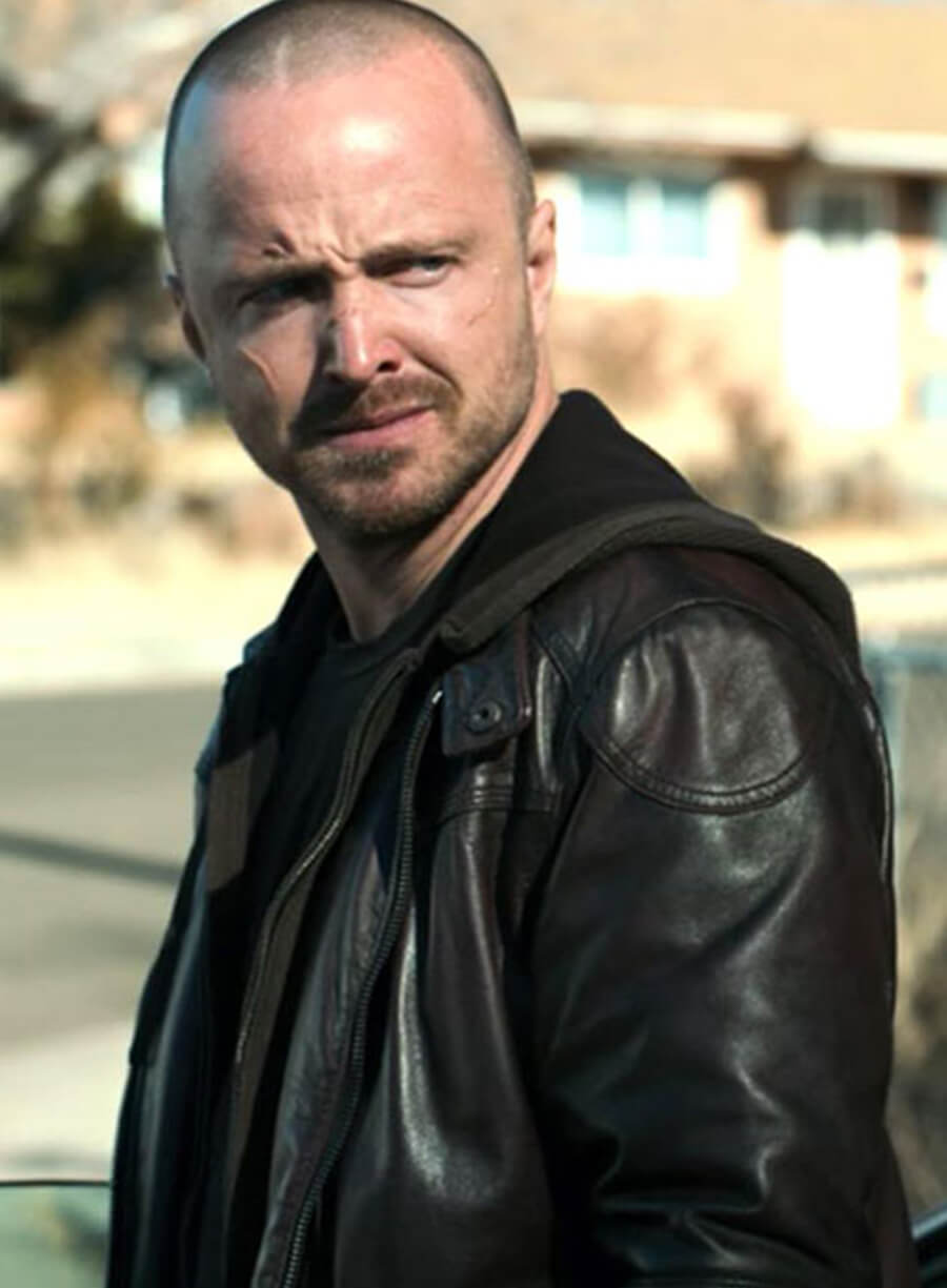 Harpoon Jesse Pinkman Inspired Brown Real Leather Leather Jacket - Breaking Bad Style