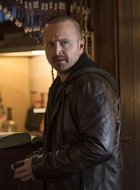 Harpoon Jesse Pinkman Inspired Brown Real Leather Leather Jacket - Breaking Bad Style