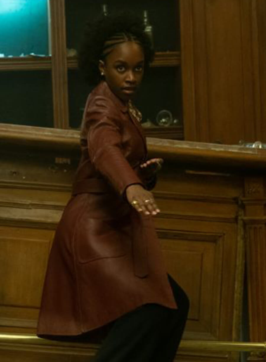 Harpoon Lou Inspired Brown Real Leather Coat - The Continental From the World of John Wick Style