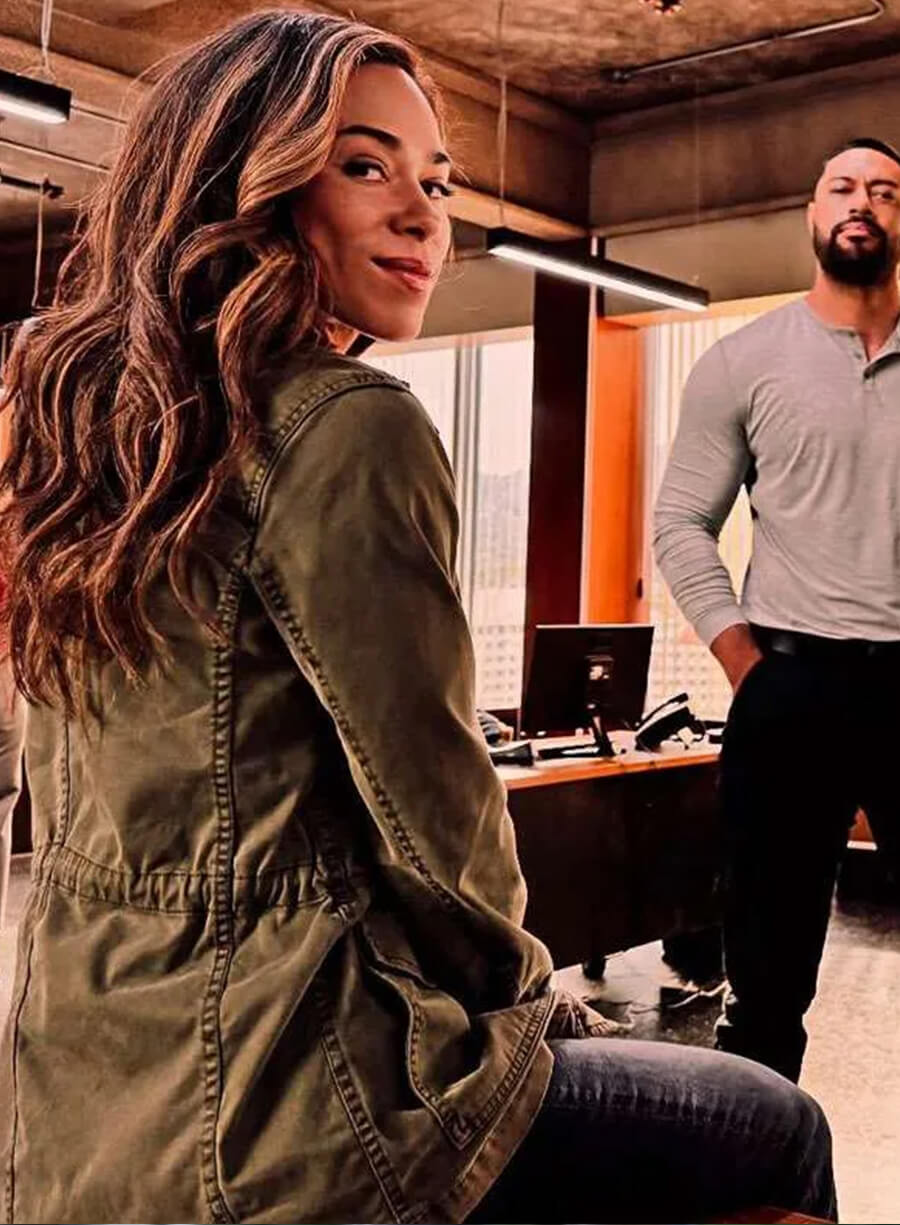 Harpoon Amber Oliveras Inspired Green Cotton Jacket - Countdown 2025 Style