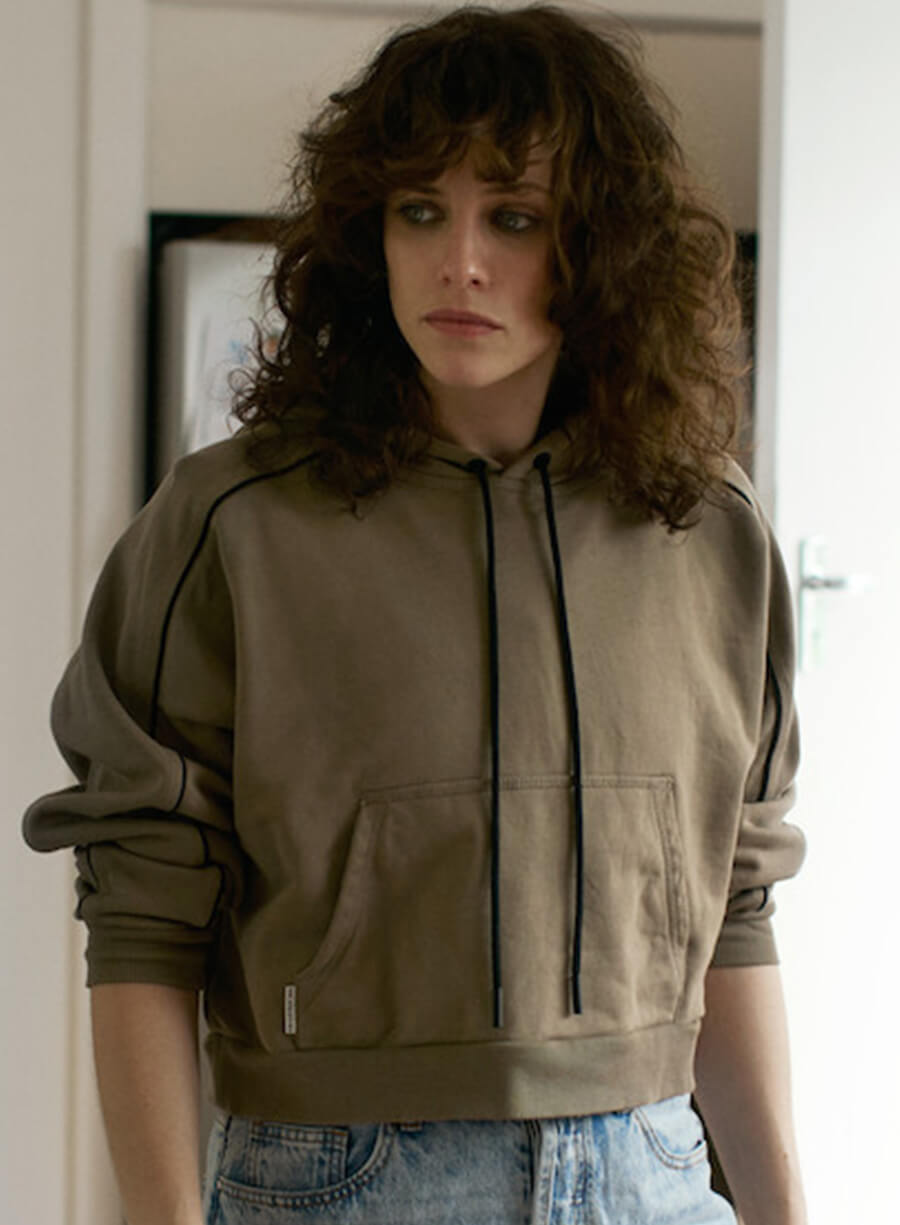 Harpoon Olivia Birch Inspired Brown Hooded Jacket - The Survivors 2025 Style