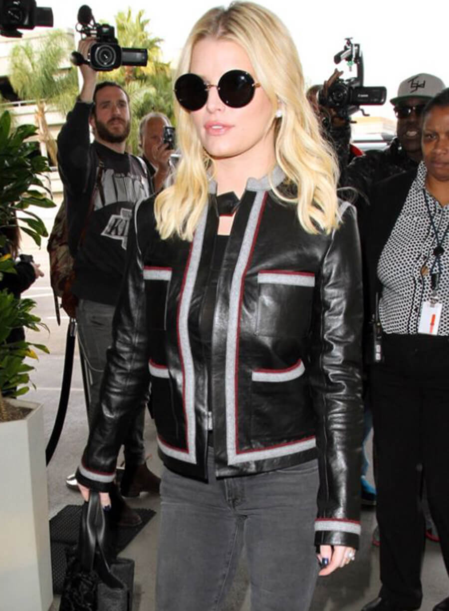 Harpoon Jessica Simpson Inspired Black Leather Jacket