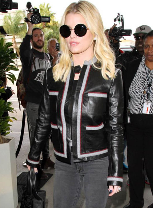 Harpoon Jessica Simpson Inspired Black Leather Jacket
