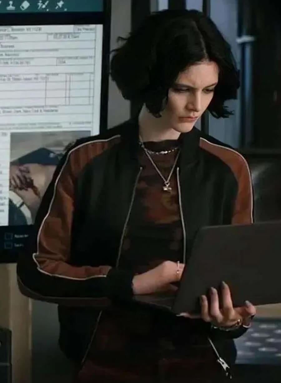 Harpoon Jet Slootmaekers Inspired Brown & Black Leather Jacket - Law & Order Style