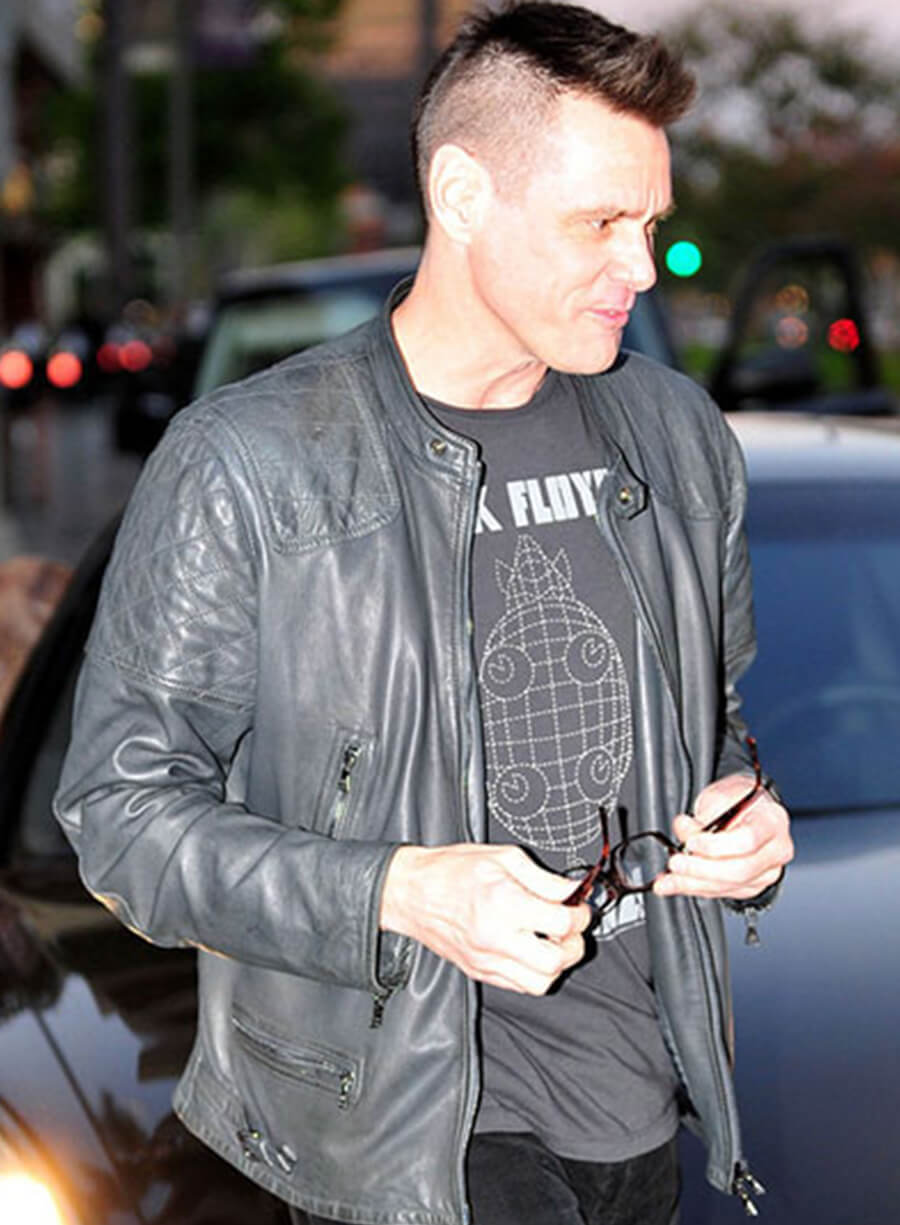Harpoon Jim Carrey Inspired Black Leather Jacket