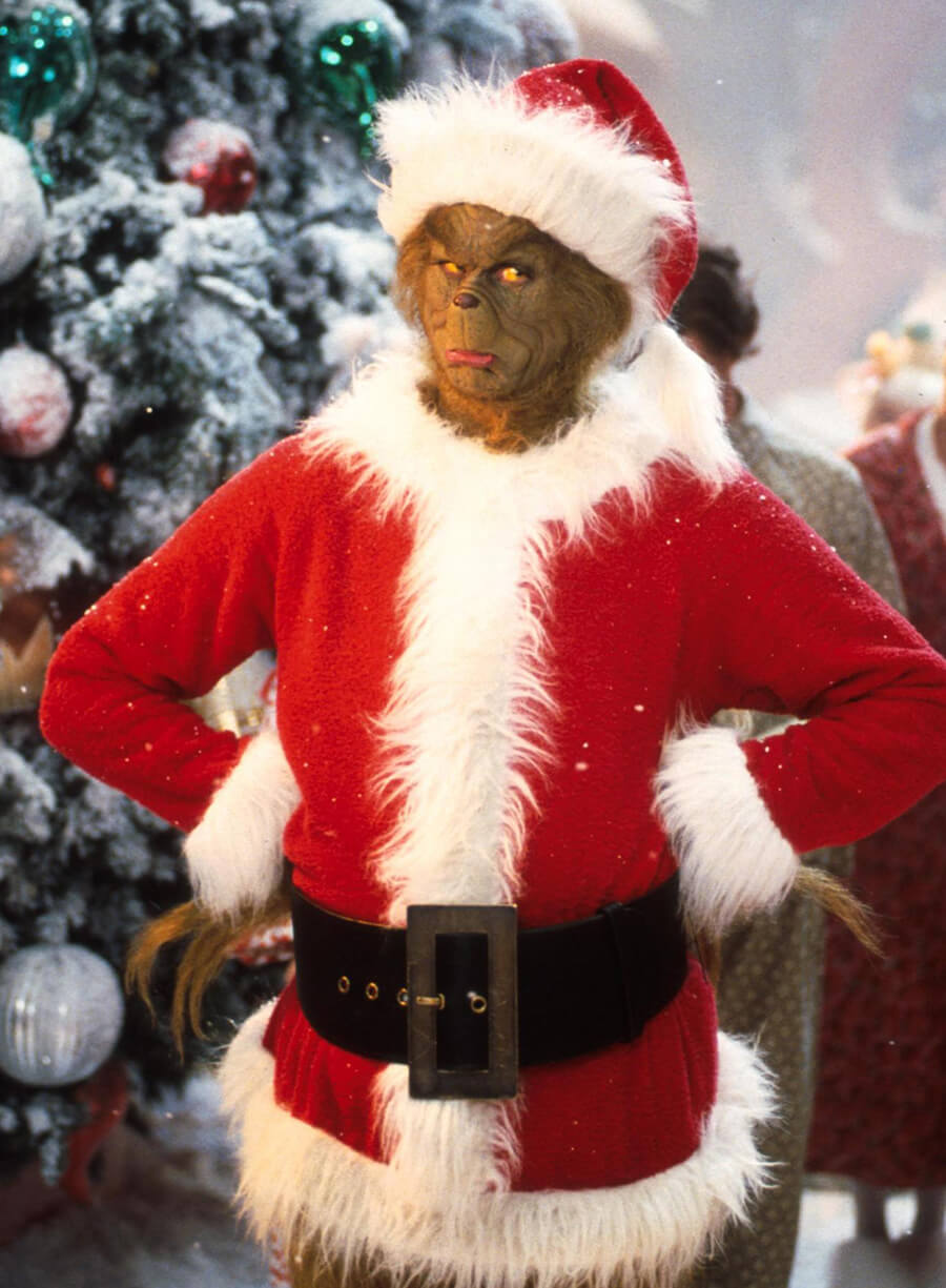 Harpoon Grinch Inspired Red Fleece Fabric Coat - How the Grinch Stole Christmas Style