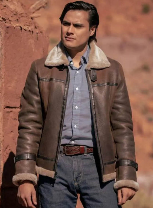 Harpoon Jim Chee Inspired Brown Leather Jacket - Dark Winds Style