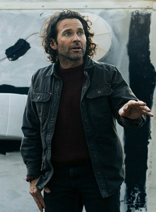 Harpoon Jim Matthews Inspired Black Cotton Fabric Cotton Jacket - From S02 Style