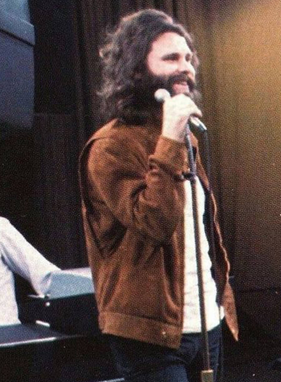 Harpoon Jim Morrison Suede Inspired Brown Suede Leather Leather Jacket