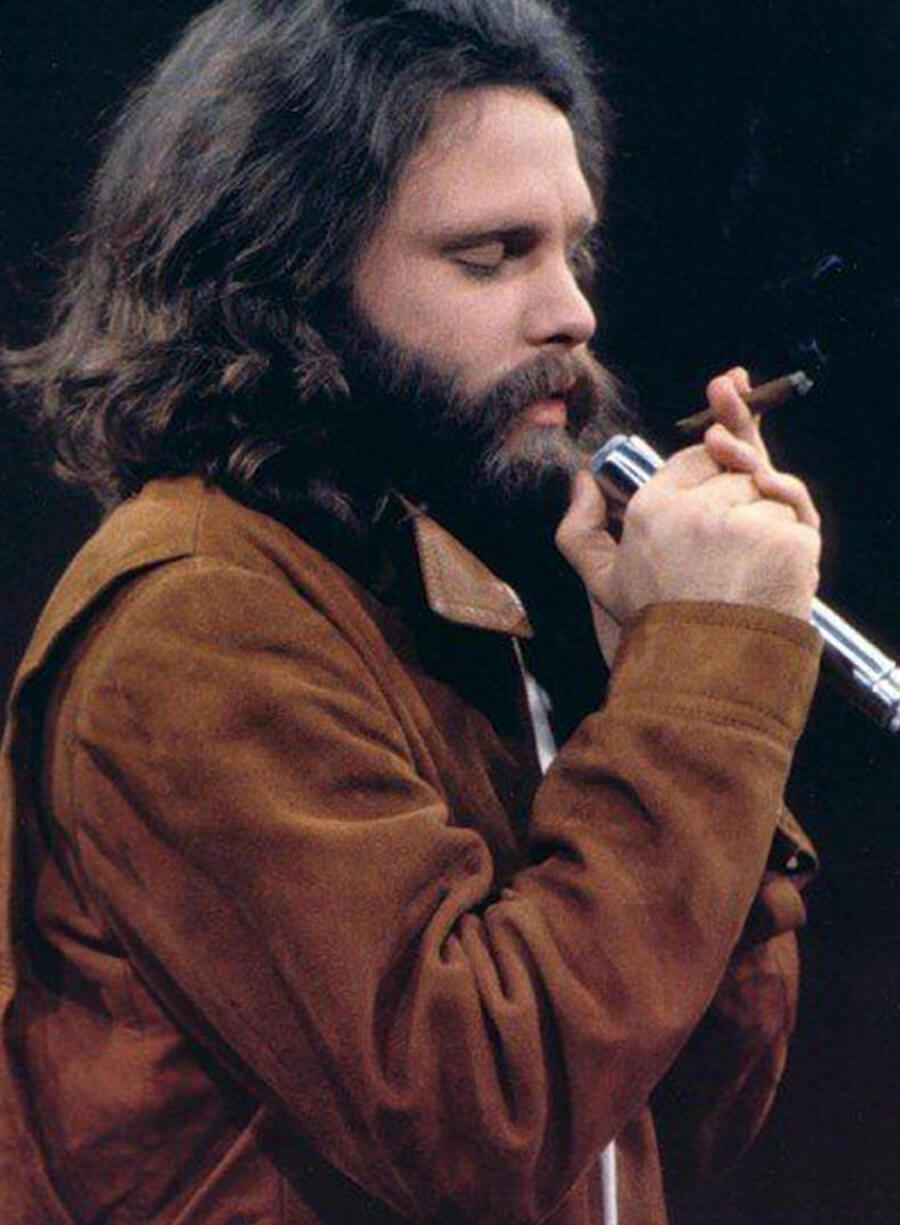 Harpoon Jim Morrison Suede Inspired Brown Suede Leather Leather Jacket