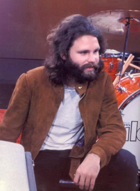 Harpoon Jim Morrison Suede Inspired Brown Suede Leather Leather Jacket
