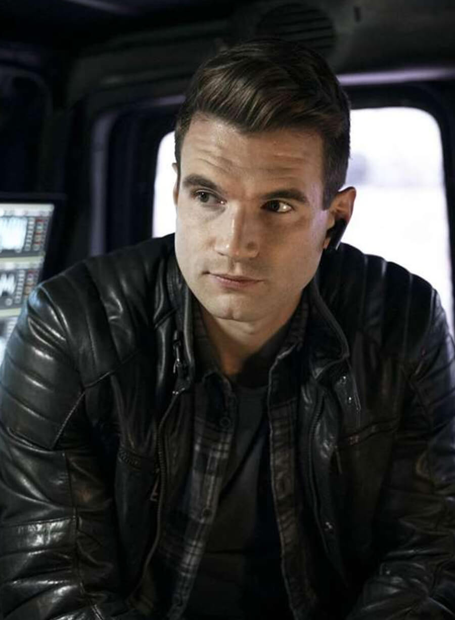 Harpoon Jim Street Inspired Black Leather Jacket - S.W.A.T. Tv Series Style