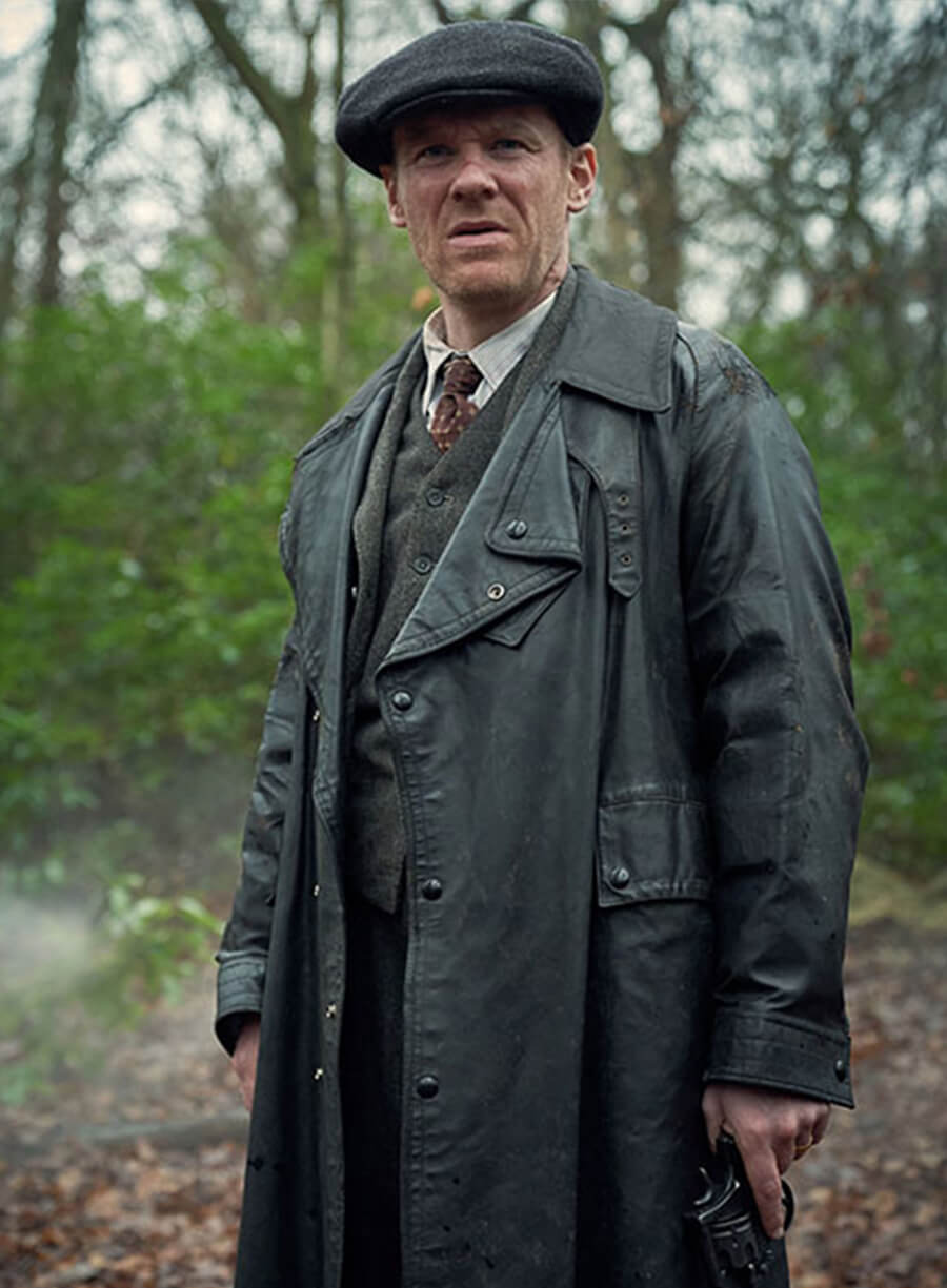 Harpoon Jimmy McCavern Inspired Black Coat - Peaky Blinders Style