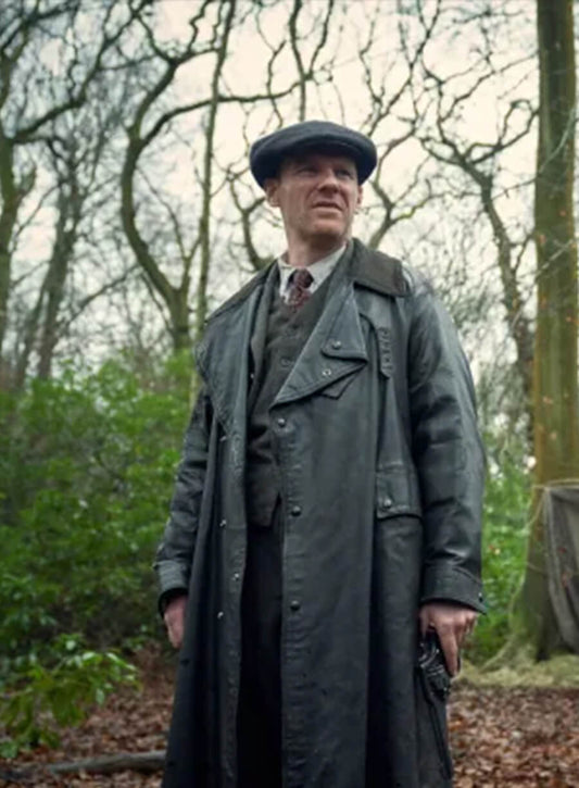 Harpoon Jimmy McCavern Inspired Black Coat - Peaky Blinders Style