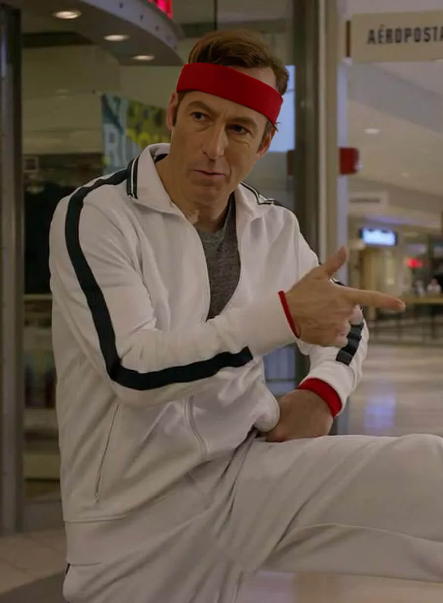 Harpoon Jimmy McGill Inspired White Leather Jacket - Better Call Saul Style