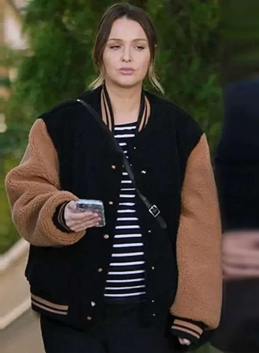 Harpoon Jo Wilson Inspired Black and Brown Varsity Jacket - Grey's Anatomy Style