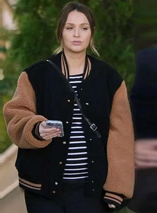 Harpoon Jo Wilson Inspired Black and Brown Varsity Jacket - Grey's Anatomy Style
