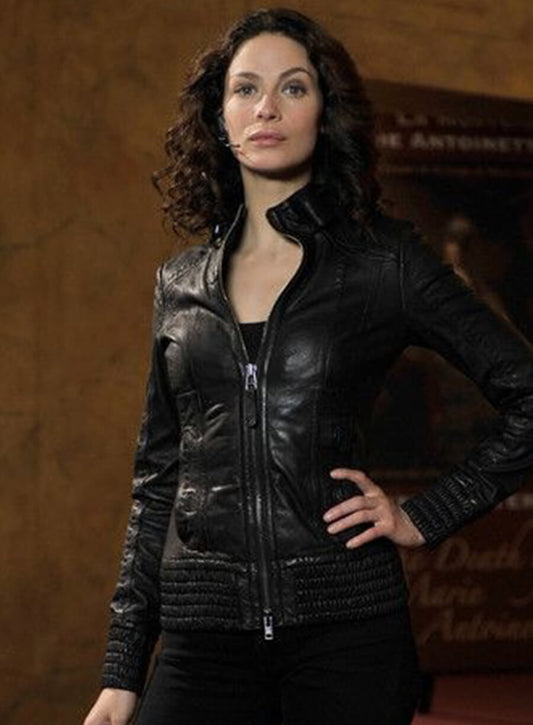 Harpoon Myka Bering Inspired Black Leather Jacket - Warehouse 13 Style