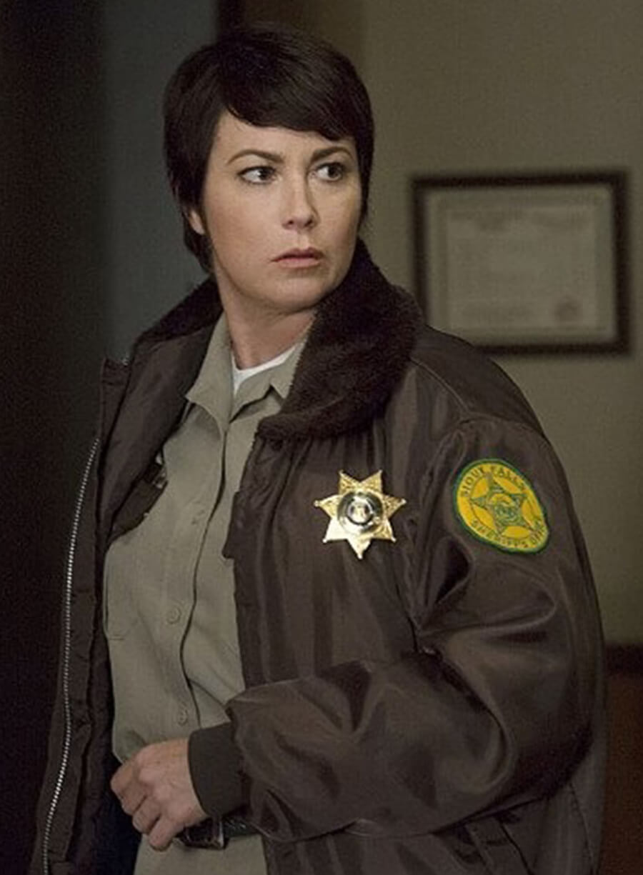 Harpoon Sheriff Jody Mills Inspired Brown Parachute Fabric Leather Jacket - Supernatural Tv Series Style