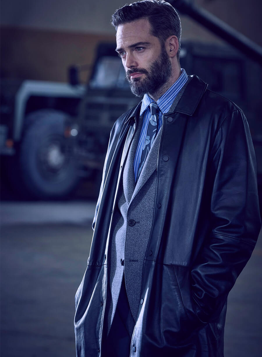Harpoon Joe Ashworth Inspired Black Coat - Vera Style