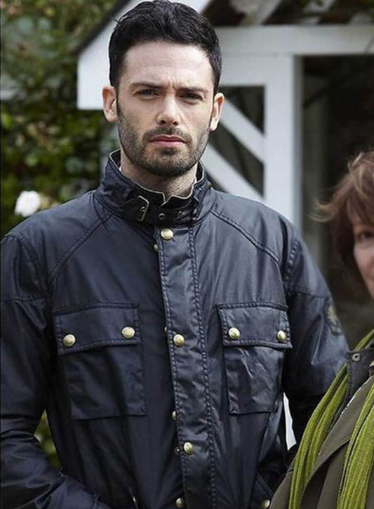 Harpoon Joe Ashworth Inspired Black Leather Jacket - Vera Style