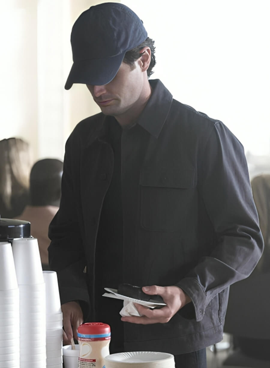 Harpoon Joe Goldberg Inspired Blue Cotton Fabric Cotton Jacket - You Tv Series Style