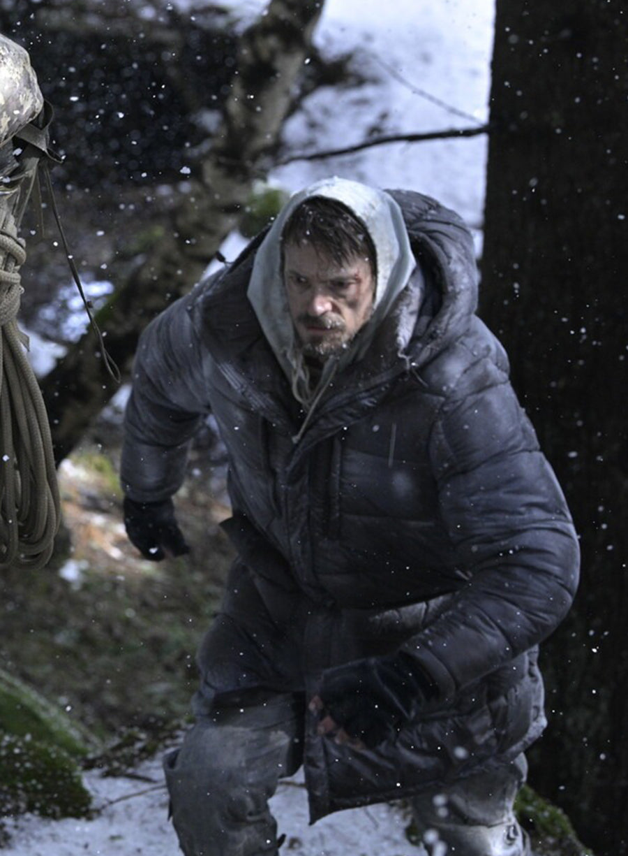 Harpoon Harlan Inspired Grey Parachute Fabric Hooded Jacket - Icefall 2025 Style