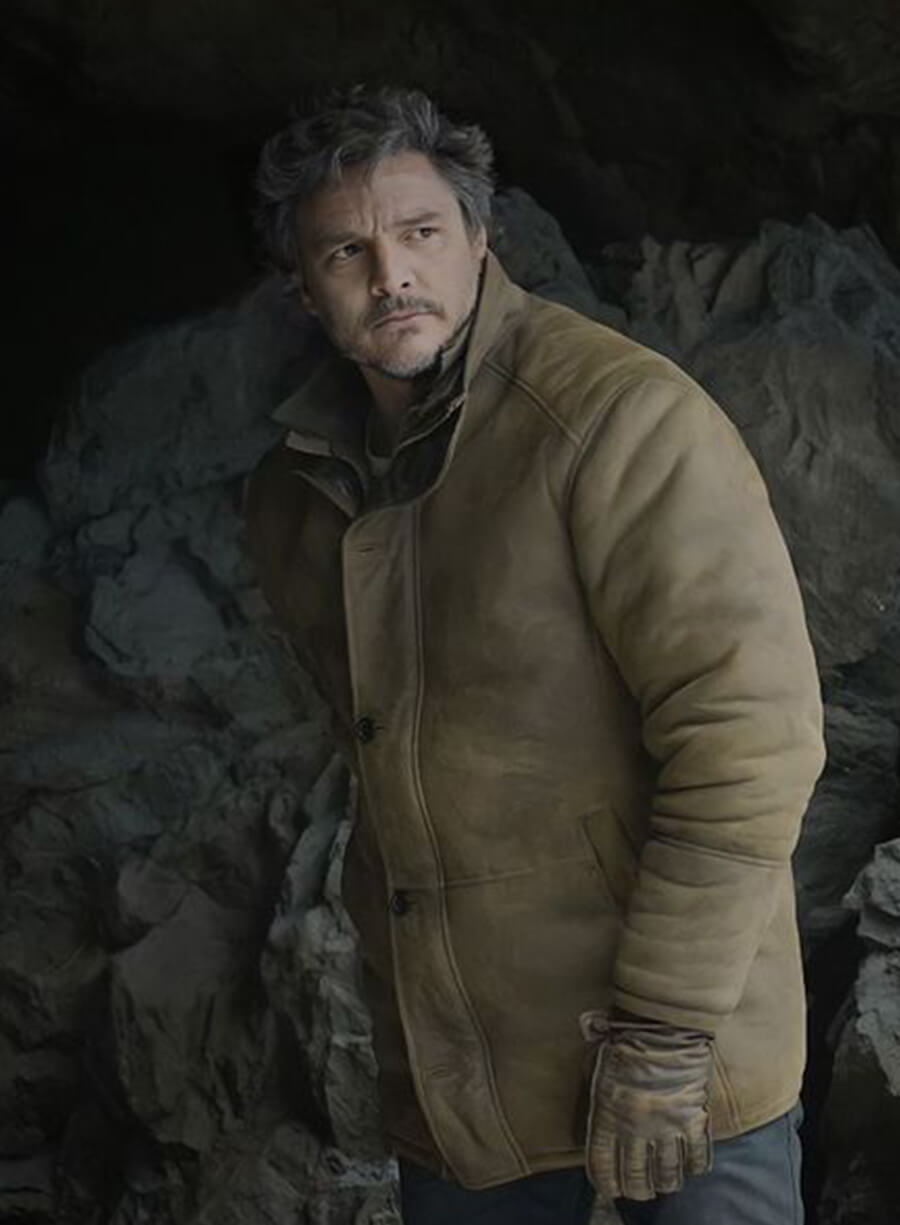 Harpoon Joel Miller Inspired Brown Genuine Leather Leather Jacket - The Last of Us Style